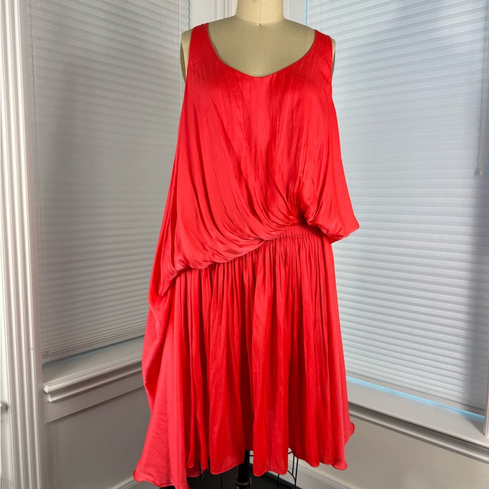 Lanvin Bright Red Fabric Detail